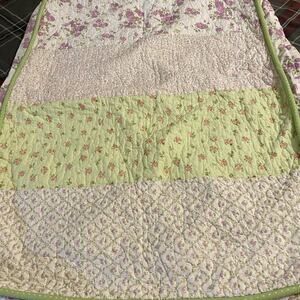 Mattress Crib Toddler Cover Bed Baby Cotton Quilted Comfort Sleep Cushion Floral
